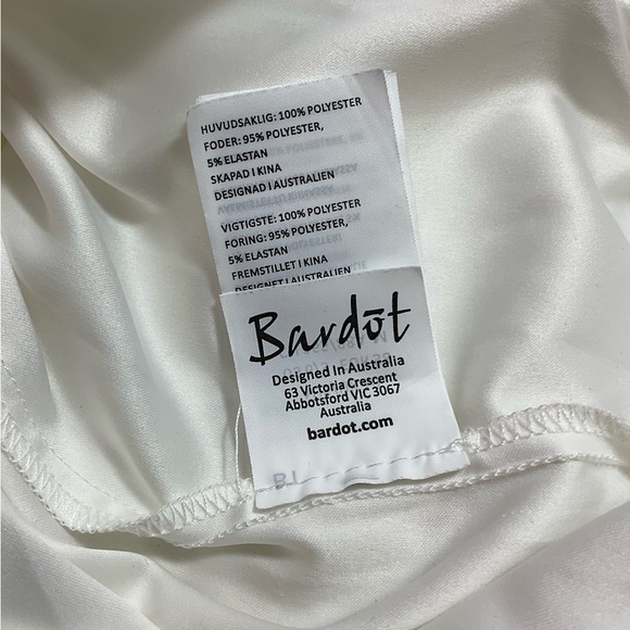 Bardot Spiral Lace Spaghetti Strap Mini Dress - Picture 12 of 14